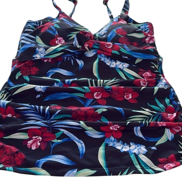 Tommy Bahama Midnight Orchid OTS UW Tankini - Picture 8 of 12